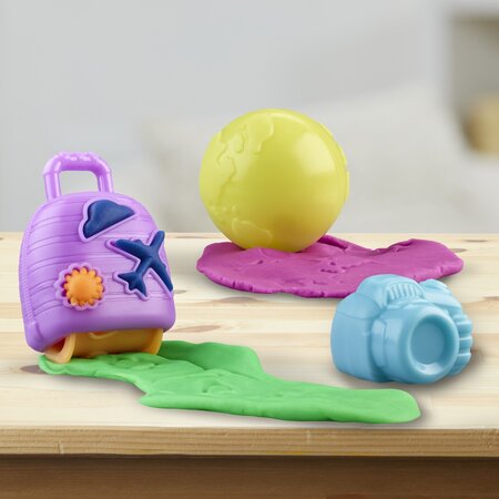 Set plastilina Calatoreste cu avionul, +3 ani, Play Doh 674176