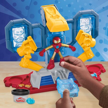 Laboratorul de armura al lui Iron Man Marvel, 10 cm, +4 ani, Play Doh 674183