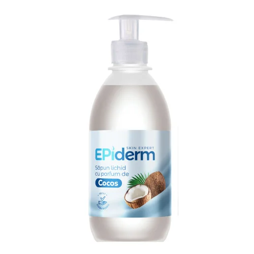 Sapun lichid cu parfum de cocos, 300 ml, Epiderm