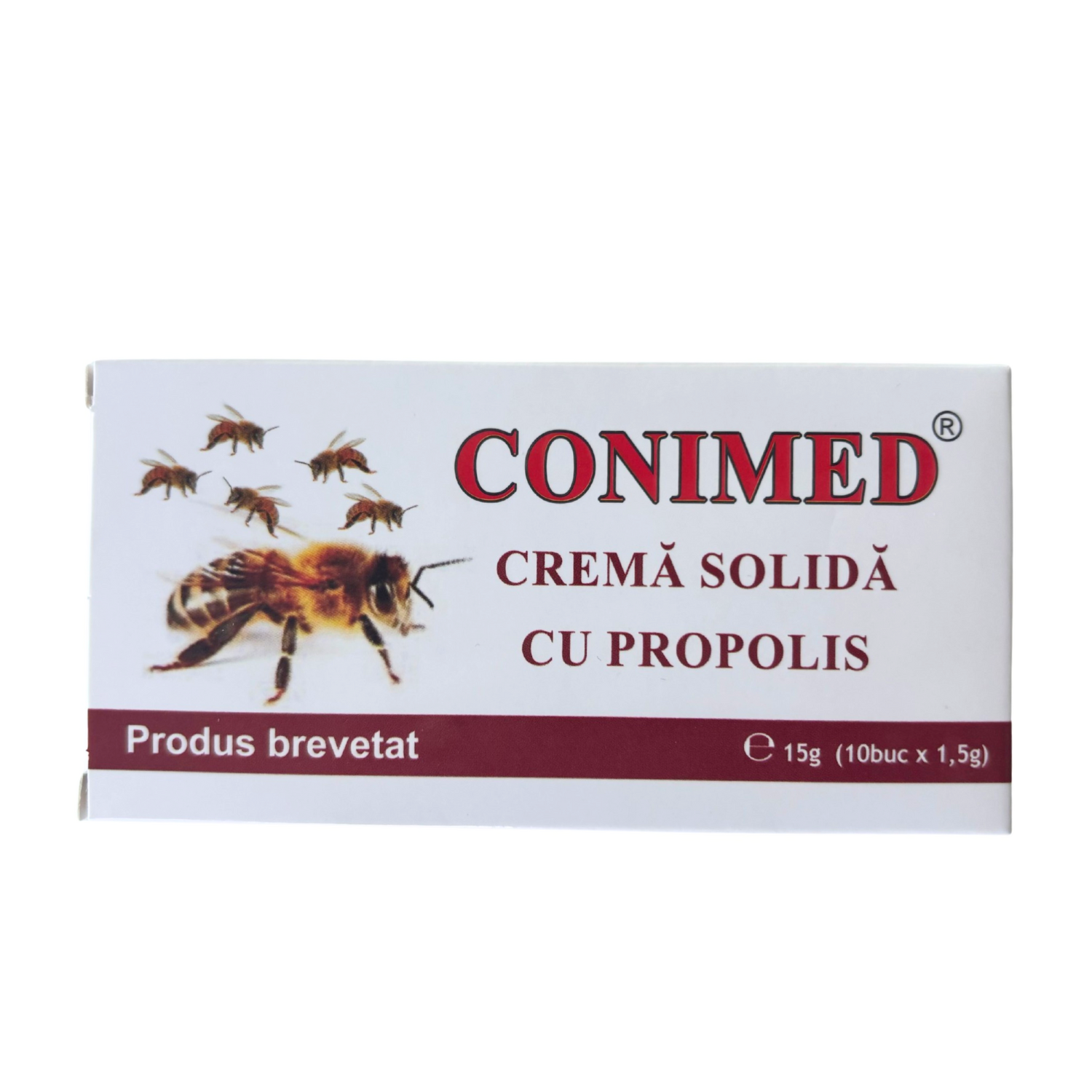 Crema solida cu propolis Conimed, 10 bucati x 1.5 g, Elzin Plant