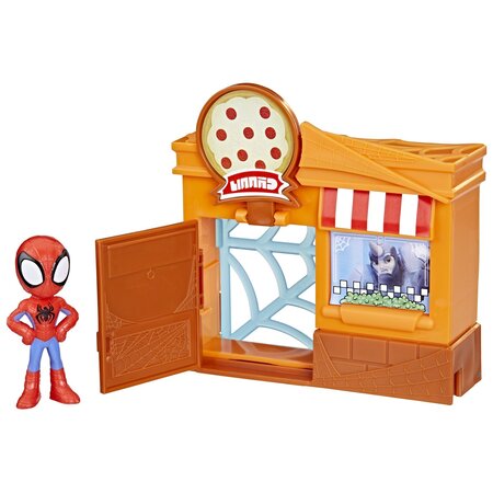 Set de joaca City Bloks Pizzerie Spidey and his Amazing Friends, +3 ani, Hasbro 674334