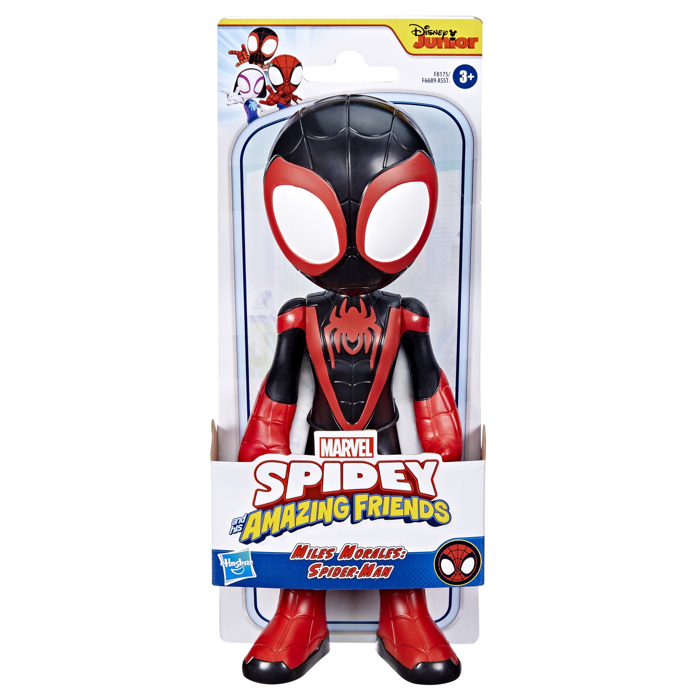 Figurina Spidey Miles Morales Spidey and his Amazing Friends, 23 cm, +3 ani, Hasbro