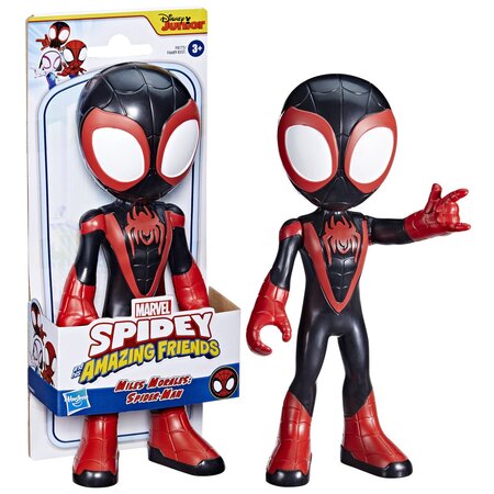 Figurina Spidey Miles Morales Spidey and his Amazing Friends, 23 cm, +3 ani, Hasbro 674337