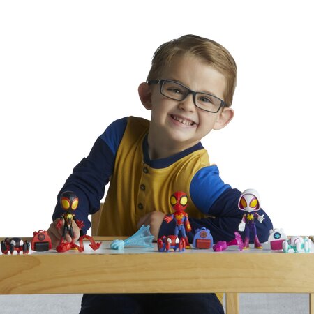 Set figurina Spidey si accesorii Spidey and his Amazing Friends, 10 cm, +3 ani, Hasbro 674360