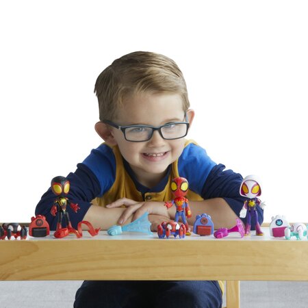 Set figurina Spidey si accesorii Spidey and his Amazing Friends, 10 cm, +3 ani, Hasbro 674359