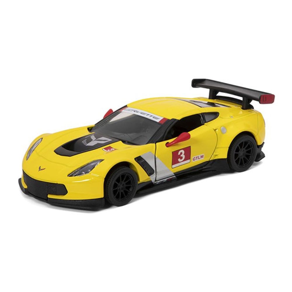 Masinuta metalica Corvette C7 R 2016, 13 cm, 3 ani+, Kinsmart