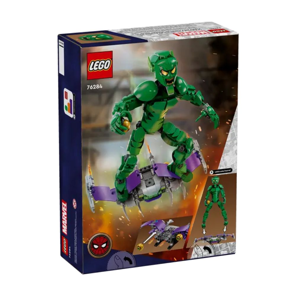 Figurina de constructie Green Goblin Marvel, + 8 ani, 471 piese, 76284, Lego