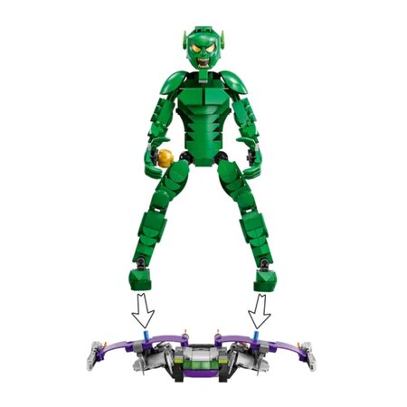 Figurina de constructie Green Goblin Marvel, + 8 ani, 471 piese, 76284, Lego 674450