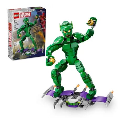 Figurina de constructie Green Goblin Marvel, + 8 ani, 471 piese, 76284, Lego 674444