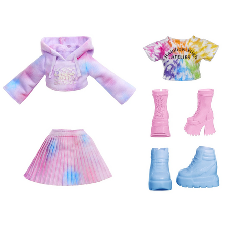 Papusa Watercolor Create cu Ochi Mov, +4 ani, Rainbow High 674483