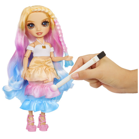 Papusa Watercolor Create cu Ochi Caprui, +4 ani, Rainbow High 674490