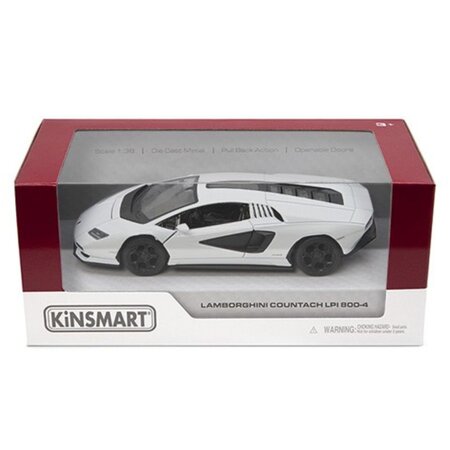 Masinuta metalica, 13 cm, scara 1:38, Diverse culori, Lamborghini Countach LPI 800-4, 3 ani+, 1 bucata, Kinsmart 674570
