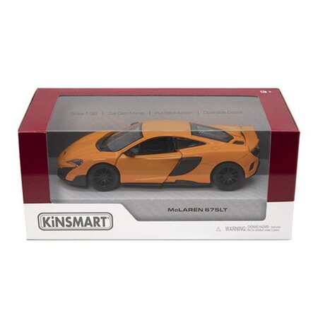 Masinuta metalica McLaren 675 LT, 13 cm, 3 ani+, Kinsmart 674594