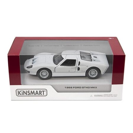 Masinuta metalica Ford GT40 1966, 13 cm, 3 ani+, Kinsmart 674597