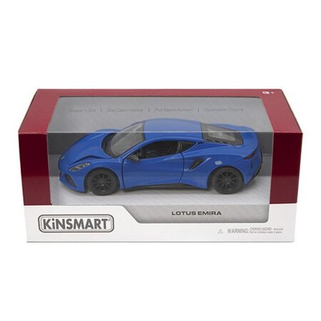 Masinuta metalica, 13 cm, Scara 1:34, Diverse culori, Lotus Emira, 3 ani+, 1 bucata, Kinsmart 674609