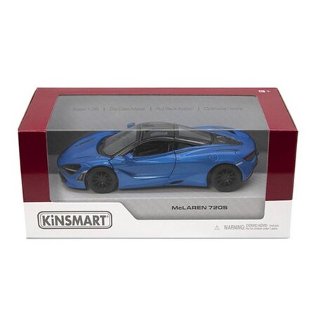 Masinuta metalica Meclaren 720S, 13 cm, 3 ani+, Kinsmart 674612