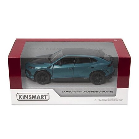 Masinuta metalica Lamborghini Urus Performante, 13 cm, 3 ani+, Kinsmart 674615