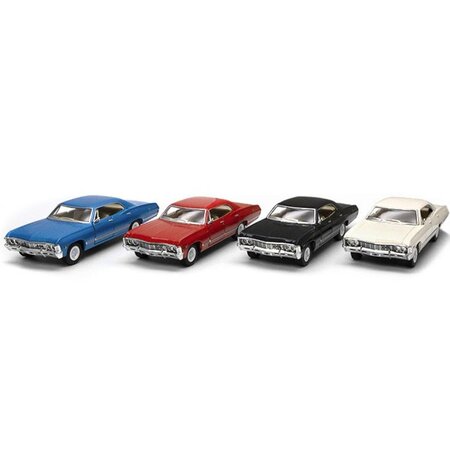 Masinuta metalica Chevrolet Impala 1967, 13 cm, 3 ani+, Kinsmart 674620