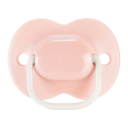 Suzete ortodontice Anytime, 0-6 luni, Roz/Alb, 2 bucati, Tommee Tippee 674633