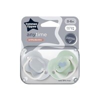 Suzete ortodontice Anytime, 0-6 luni, 2 bucati, Ratusca, Tommee Tippee
