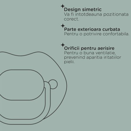 Suzete ortodontice Anytime, 0-6 luni, 2 bucati, Arici, Tommee Tippee 674651