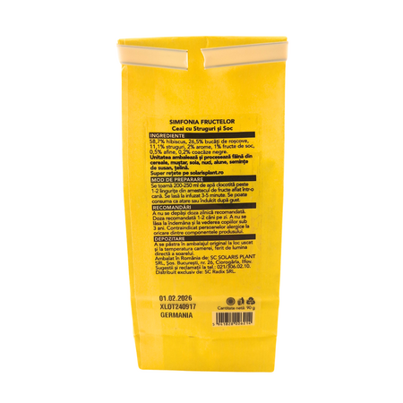 Ceai cu struguri si soc, 90 g, Solaris 674692