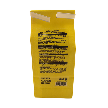 Ceai verde cu piersici si trandafiri, 90 g, Solaris 674711