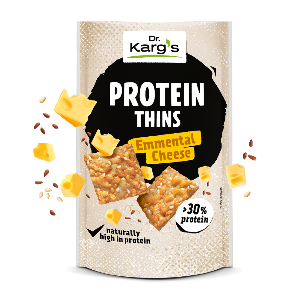 Biscuiti proteici cu branza Emmental, 85 g, Dr Karg`s