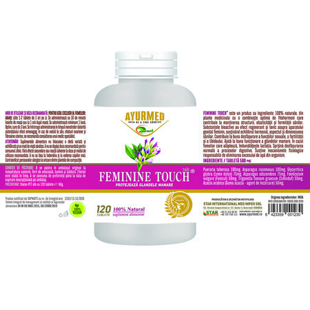 Feminine Touch, 120 tablete, Ayurmed 677073