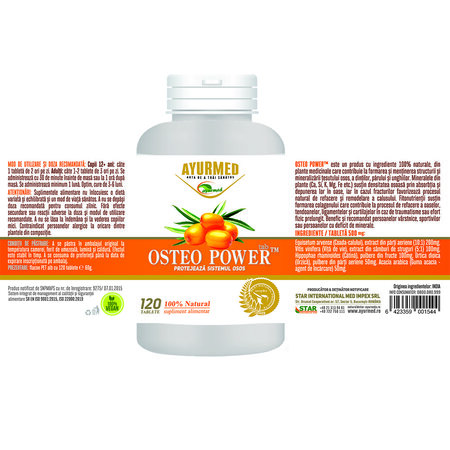 Osteo Power, 120 tablete, Ayurmed 677092