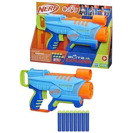 Blaster Nerf Elite Jr Explorer, +6 ani, Hasbro 675095