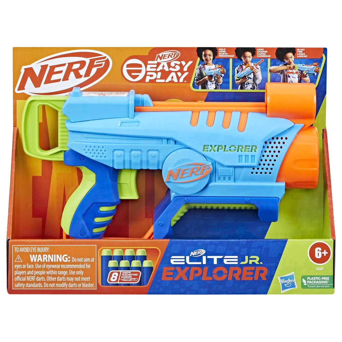 Blaster Nerf Elite Jr Explorer, +6 ani, Hasbro