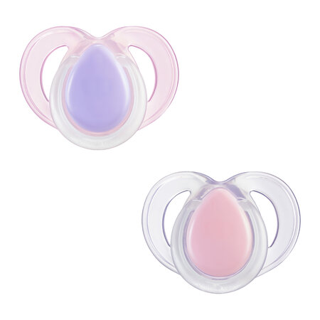 Suzete ortodontice Night Time, 18-36 luni, 2 bucati, Roz, Tommee Tippee 675232