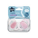 Suzete ortodontice Night Time, 6-18 luni, 2 bucati, Roz, Tommee Tippee 675262
