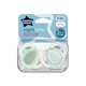 Suzete ortodontice Night Time, 6-18 luni, 2 bucati, Verde, Tommee Tippee 675267