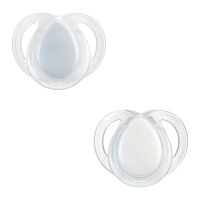 Suzete ortodontice Night Time, 0-6 luni, 2 bucati, Alb, Tommee Tippee