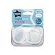 Suzete ortodontice Night Time, 0-6 luni, 2 bucati, Alb, Tommee Tippee 675273