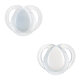 Suzete ortodontice Night Time, 0-6 luni, 2 bucati, Alb, Tommee Tippee 675274