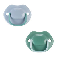 Suzete ortodontice Moda, Albstru/Verde, 6-18 luni, 2 bucati, Tommee Tippee