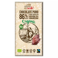 Ciocolata neagra Bio cu 86% cacao, 100 g, Sole