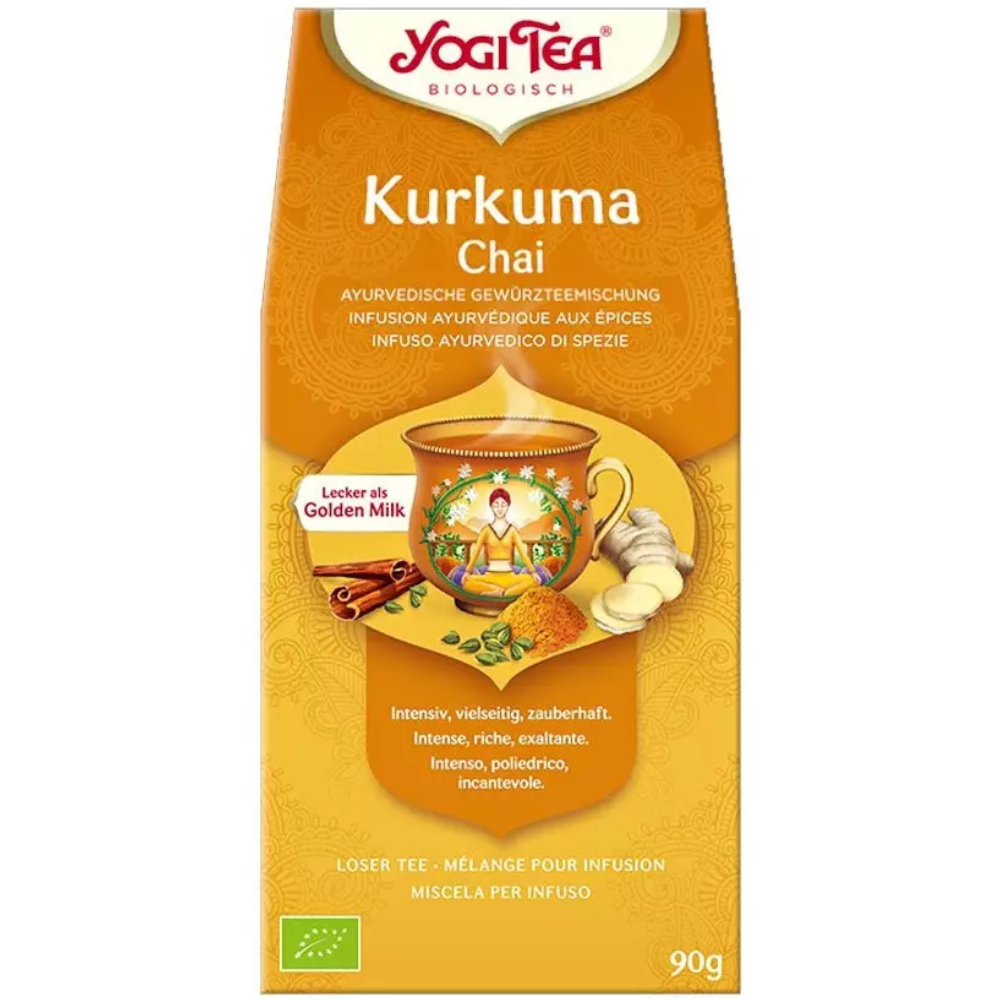 Ceai bio curcuma Chai, 90 g, Yogi Tea