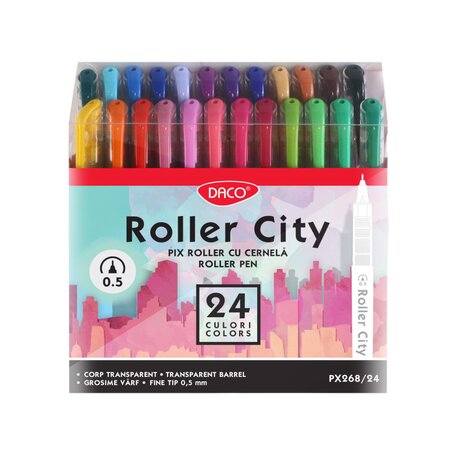 Set 24 pixuri Roller City, PX268/24, Daco