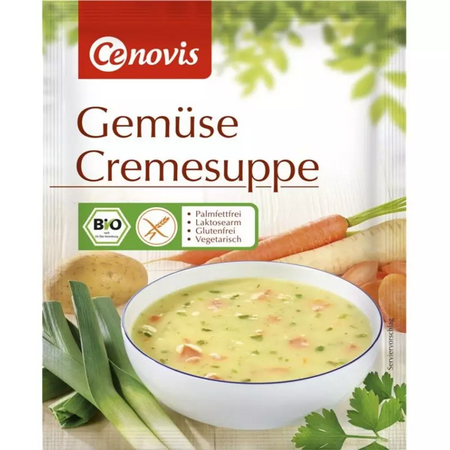 Supa crema Bio de legume, 64 g, Cenovis