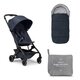 Pachet Carucior Joolz Aer+, cu sac pentru carucior si protectie de ploaie, Navy Blue, Joolz 675830