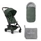 Pachet Carucior Joolz Aer+, cu sac pentru carucior si protectie de ploaie, Forest Green, Joolz 675929