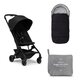 Pachet Carucior Joolz Aer+, cu sac pentru carucior si protectie de ploaie, Space Black, Joolz 675874