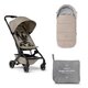 Pachet Carucior Joolz Aer+, cu sac pentru carucior si protectie de ploaie, Sandy Taupe, Joolz 675915