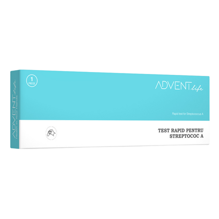Test rapid Streptococ A, 1 bucata, Advent