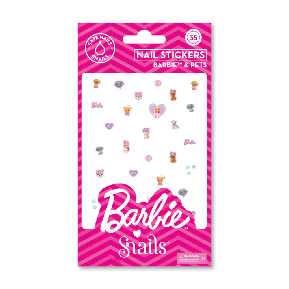 Stickere pentru unghii Barbie Pets, Snails