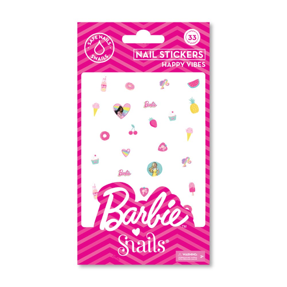 Stickere pentru unghii Barbie Happy Vibes, Snails